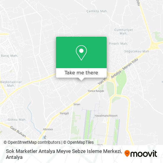 Sok Marketler Antalya Meyve Sebze Isleme Merkezi map