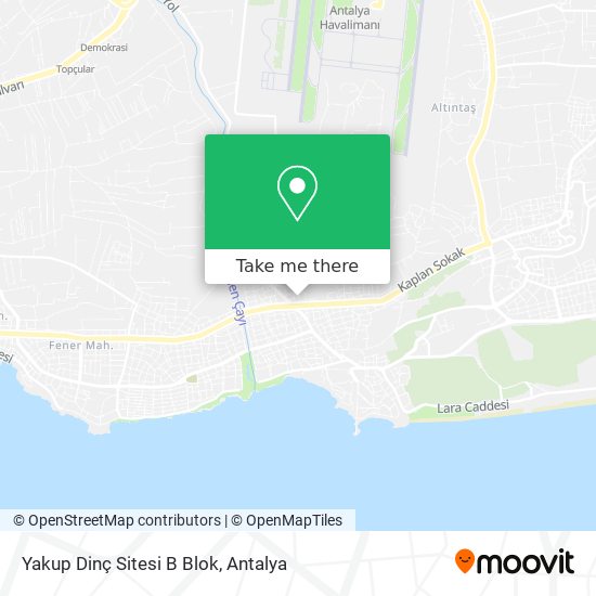 Yakup Dinç Sitesi B Blok map