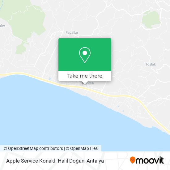 Apple Service Konaklı Halil Doğan map