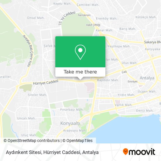 Aydınkent Sitesi, Hürriyet Caddesi map