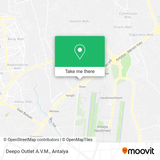 Deepo Outlet A.V.M. map