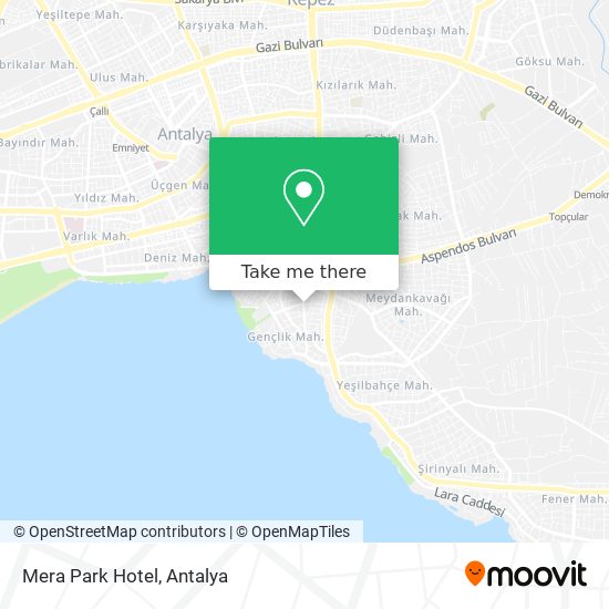 Mera Park Hotel map
