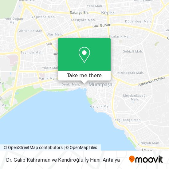 Dr. Galip Kahraman ve Kendiroğlu İş Hanı map