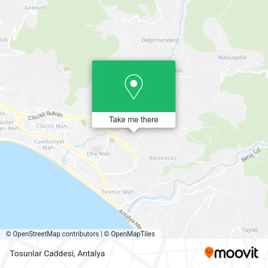 Tosunlar Caddesi map