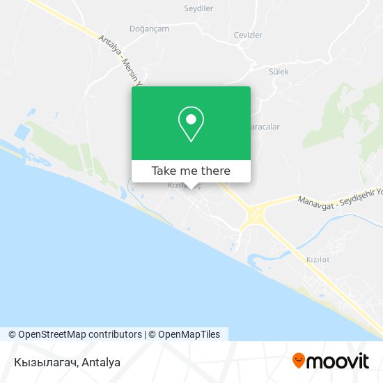Кызылагач map
