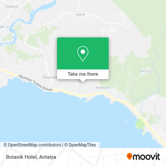 Botanik Hotel map