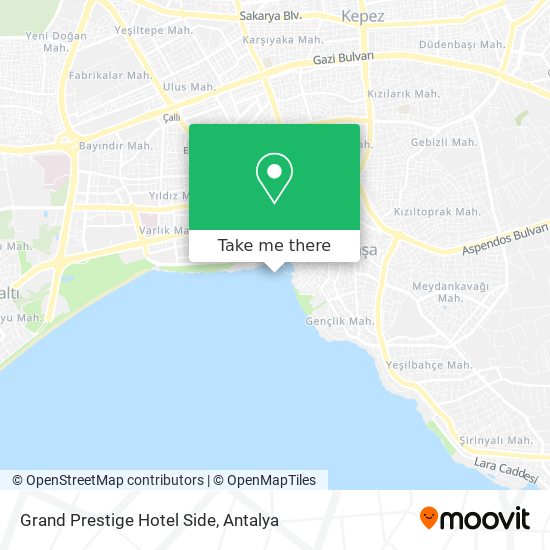 Grand Prestige Hotel Side map