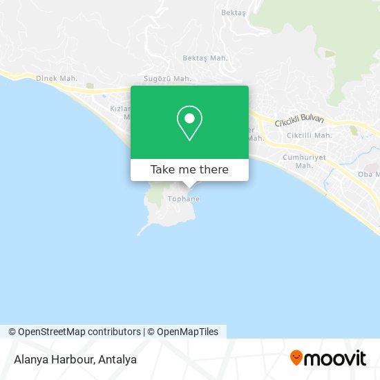 Alanya Harbour map