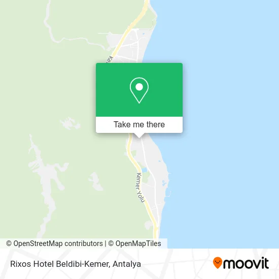 Rixos Hotel Beldibi-Kemer map