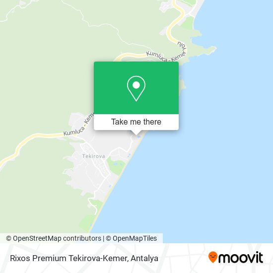 Rixos Premium Tekirova-Kemer map