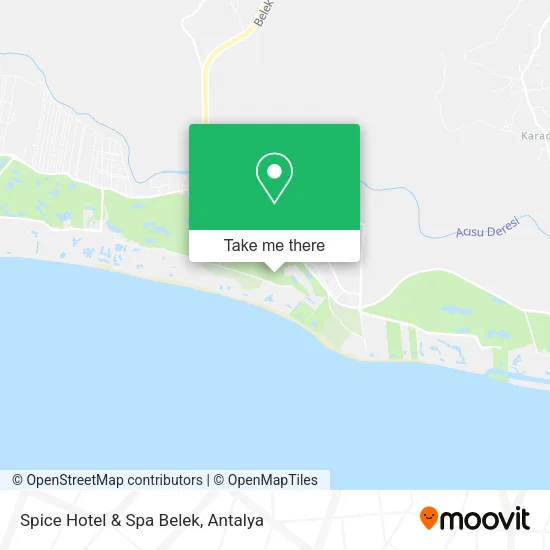 Spice Hotel & Spa Belek map
