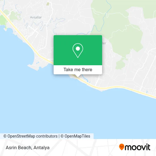 Asrin Beach map