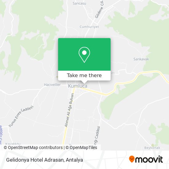 Gelidonya Hotel Adrasan map