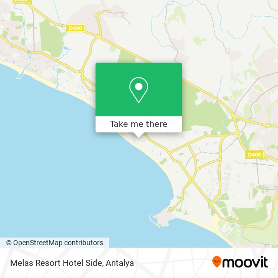 Melas Resort Hotel Side map