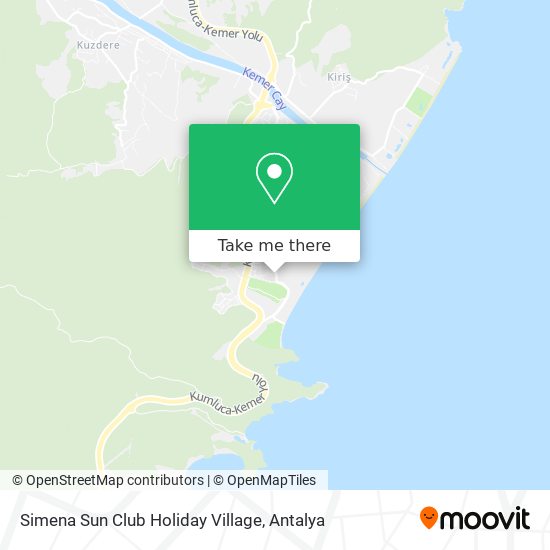 Simena Sun Club Holiday Village map