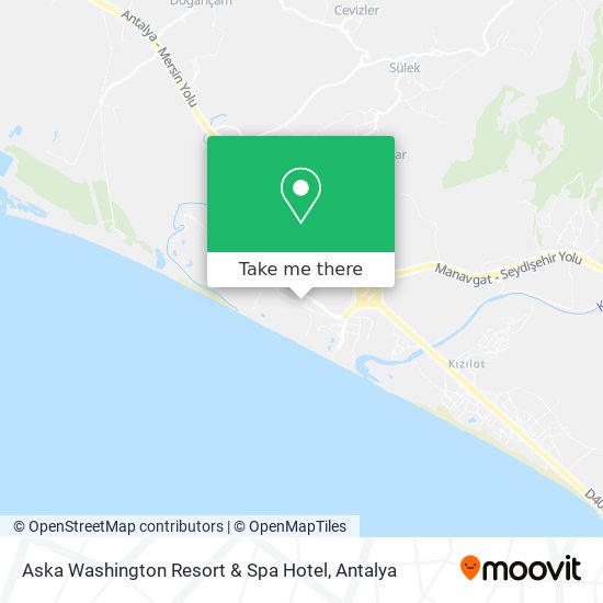Aska Washington Resort & Spa Hotel map