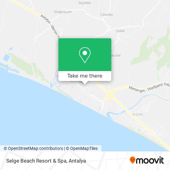 Selge Beach Resort & Spa map
