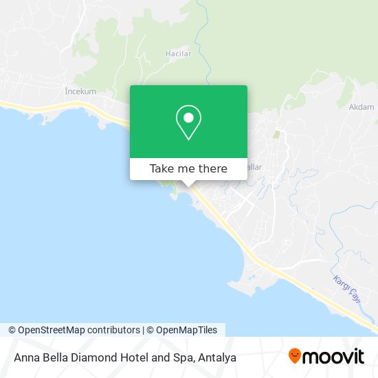 Anna Bella Diamond Hotel and Spa map