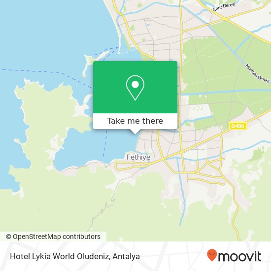 Hotel Lykia World Oludeniz map