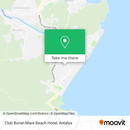 Club Boran Mare Beach Hotel map