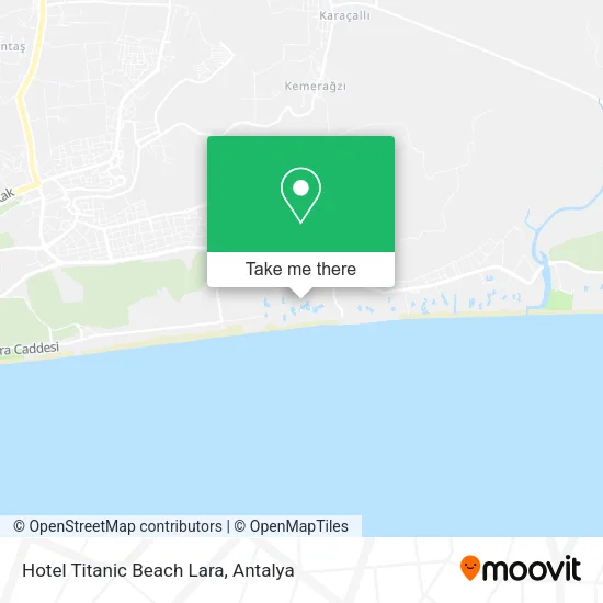 Hotel Titanic Beach Lara map