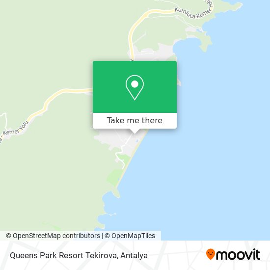 Queens Park Resort Tekirova map