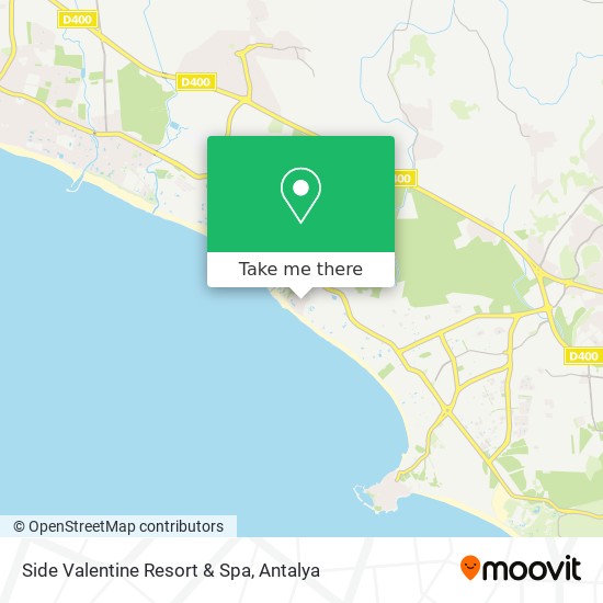 Side Valentine Resort & Spa map