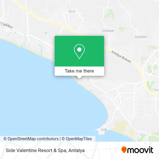 Side Valentine Resort & Spa map