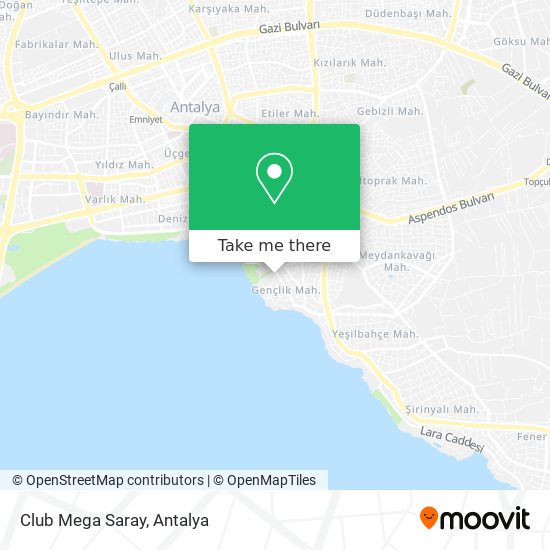 Club Mega Saray map