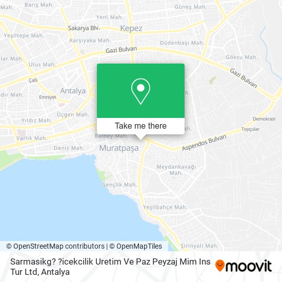 Sarmasikg? ?icekcilik Uretim Ve Paz Peyzaj Mim Ins Tur Ltd map