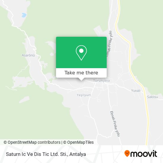 Saturn Ic Ve Dis Tic Ltd. Sti. map