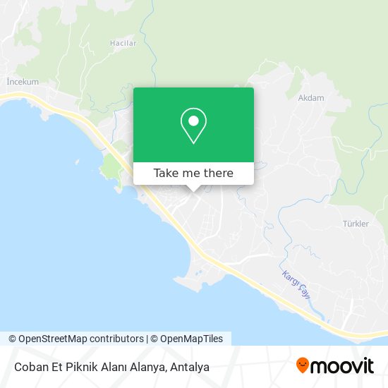 Coban Et Piknik Alanı Alanya map