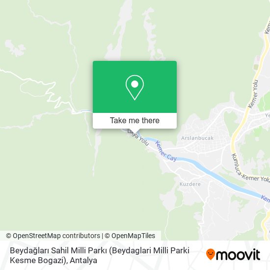 Beydağları Sahil Milli Parkı (Beydaglari Milli Parki Kesme Bogazi) map