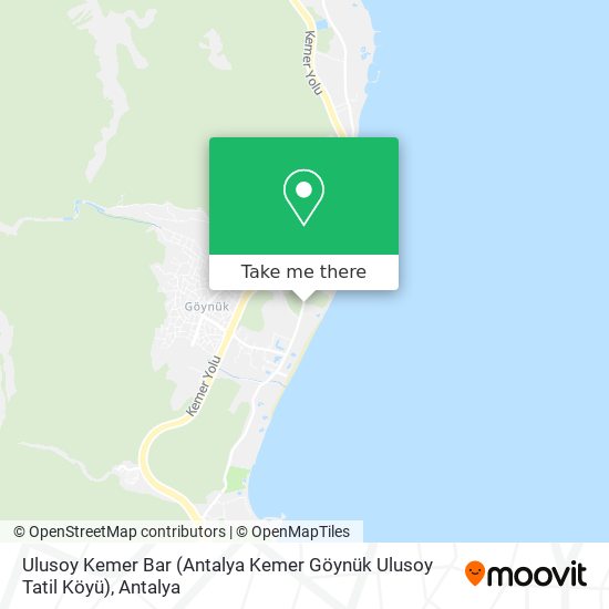 Ulusoy Kemer Bar (Antalya Kemer Göynük Ulusoy Tatil Köyü) map