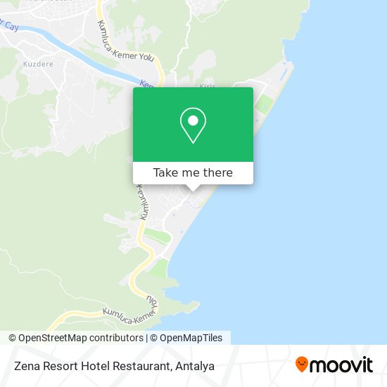 Zena Resort Hotel Restaurant map