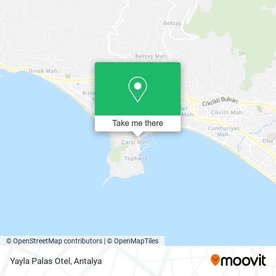 Yayla Palas Otel map