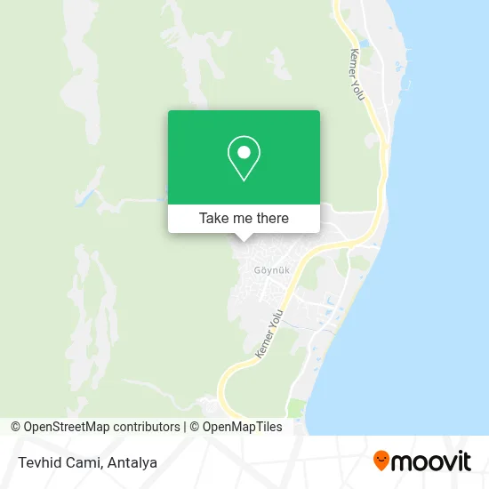 Tevhid Cami map