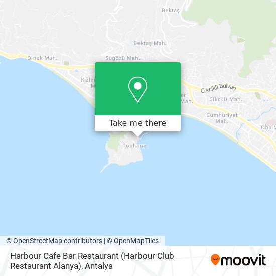 Harbour Cafe Bar Restaurant (Harbour Club Restaurant Alanya) map