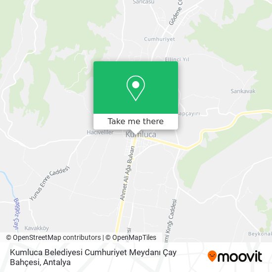 Kumluca Belediyesi Cumhuriyet Meydanı Çay Bahçesi map