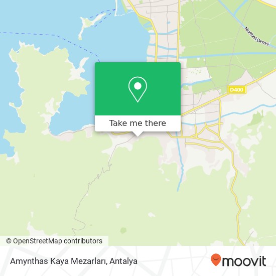 Amynthas Kaya Mezarları map