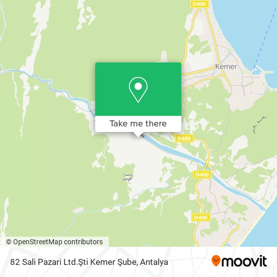 82 Sali Pazari Ltd.Şti Kemer Şube map