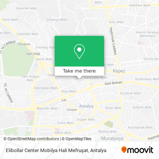 Elibollar Center Mobilya Hali Mefruşat map