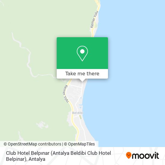 Club Hotel Belpınar (Antalya Beldibi Club Hotel Belpinar) map
