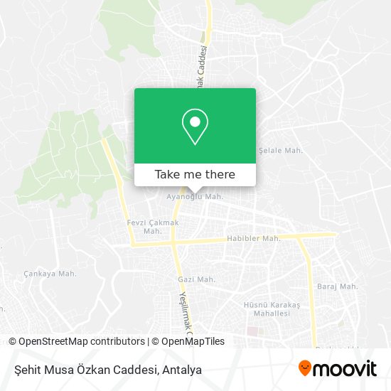 Şehit Musa Özkan Caddesi map