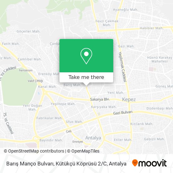 Barış Manço Bulvarı, Kütükçü Köprüsü 2 / C map