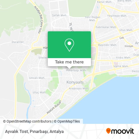 Ayvalık Tost, Pınarbaşı map