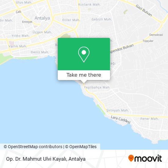 Op. Dr. Mahmut Ulvi Kayalı map