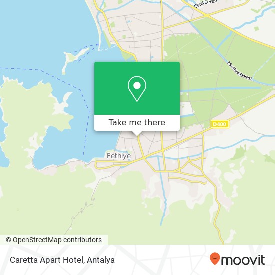 Caretta Apart Hotel map