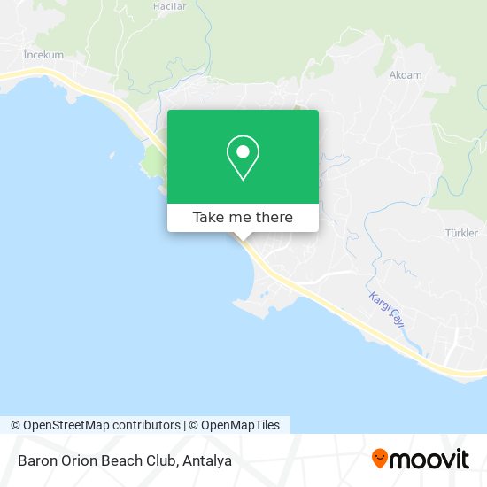 Baron Orion Beach Club map