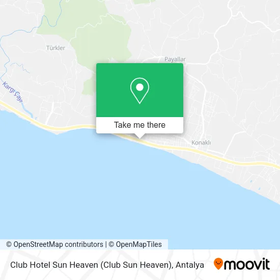 Club Hotel Sun Heaven map